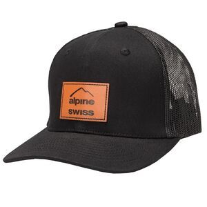 Alpine Swiss Mens Trucker Hat Snapback Mesh Back Cap Adjustable Baseball Cap